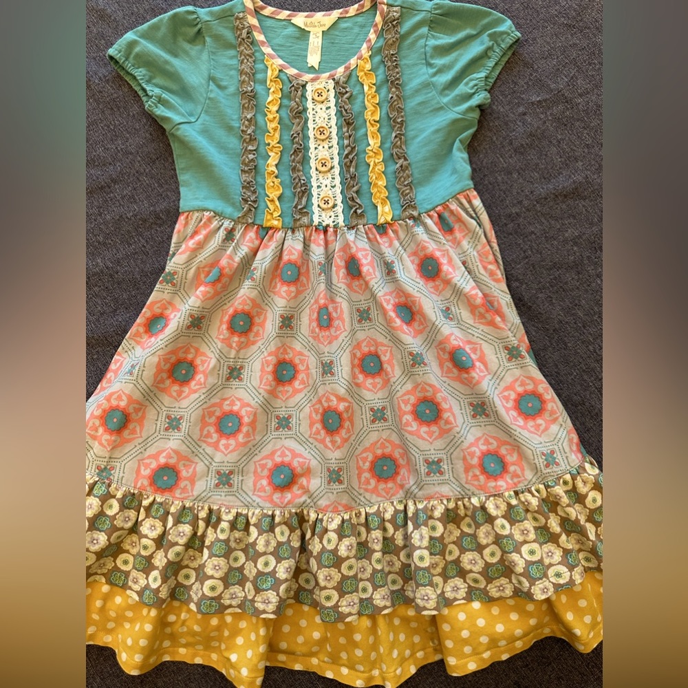 “Matilda Jane” - Girls multi-print dress